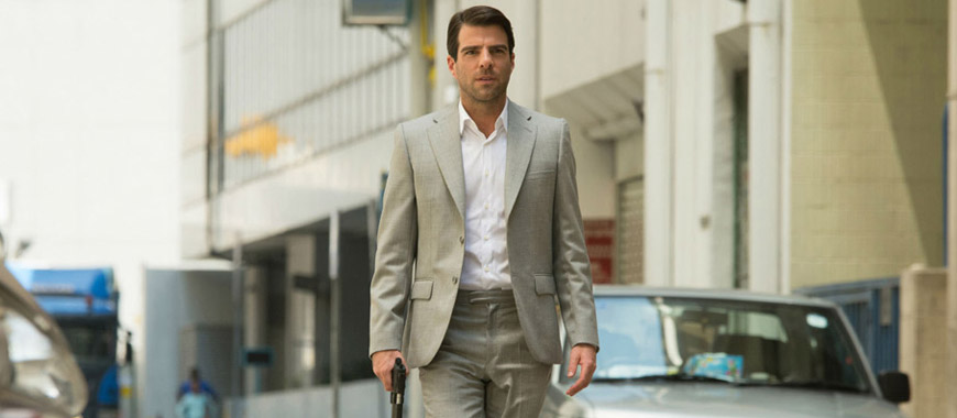 Zachary Quinto as John Smith in, Hitman: Agent 47