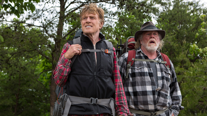 Robert Redford and Nick Nolte in, A Walk in the Woods