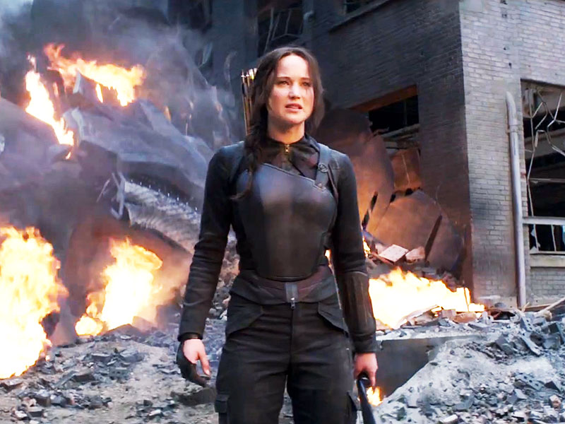 Jennifer Lawrence in Mockingjay