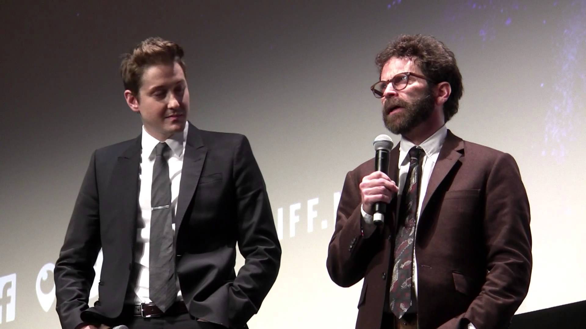 Duke Johnson and Charlie Kaufman at the Toronto International Film Festival