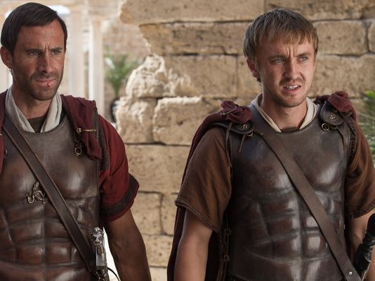 Joseph Fiennes and Tom Felton in, Risen
