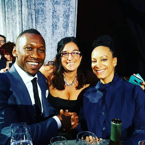 with moonlight's best supporting oscar winner mahershala ali and his lovely wife, critic's choice awards 2016 
