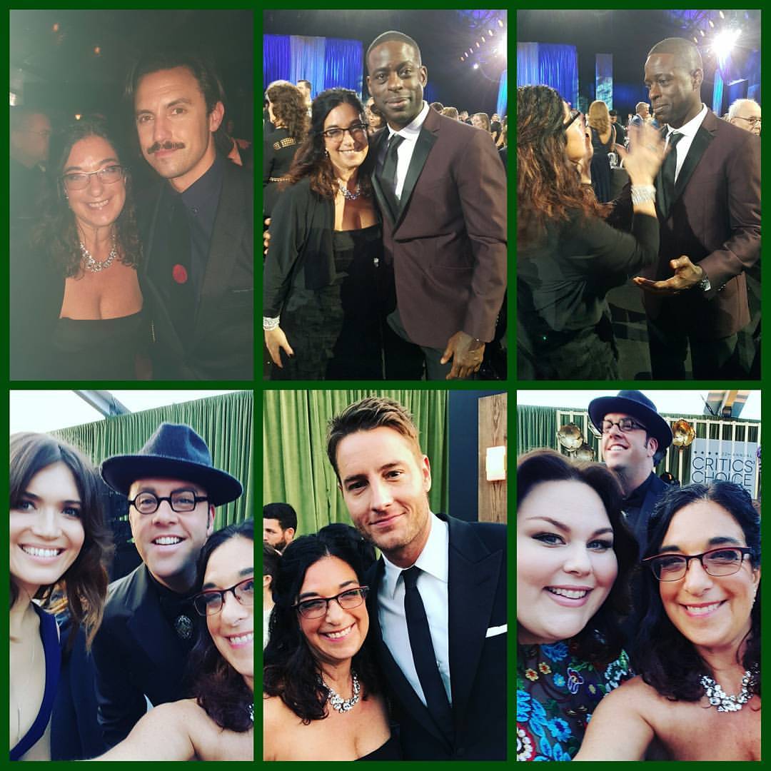 the cast of the hit show, this is us - milo ventimiglia, sterling k brown, mandy moore, chris sullivan, justin hartley and chrissy metz