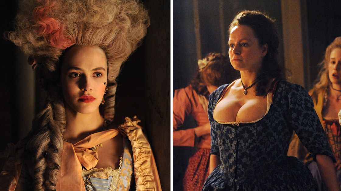 Jessica Brown Findlay and Samantha Morton in, Harlots