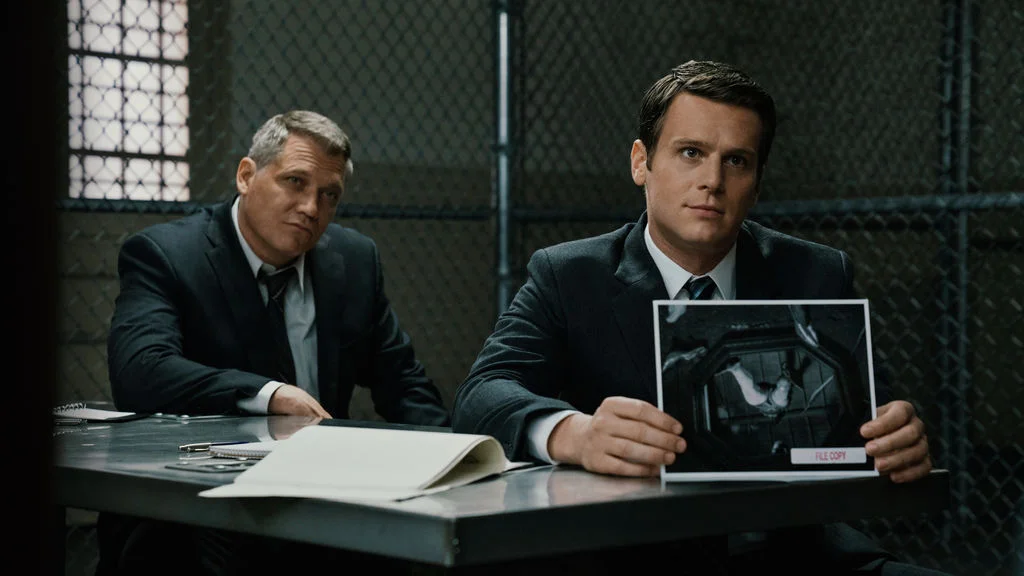 Holt McAllany and Jonathan Groff star in MINDHUNTER