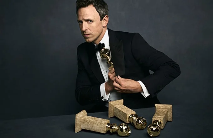 Seth Meyers, host of the 75th Annual Golden Globe Awards