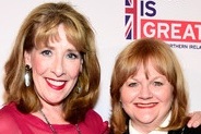 DOWNTON ABBEY MOVIE - PHYLLIS LOGAN and LESLEY NICOL INTERVIEW