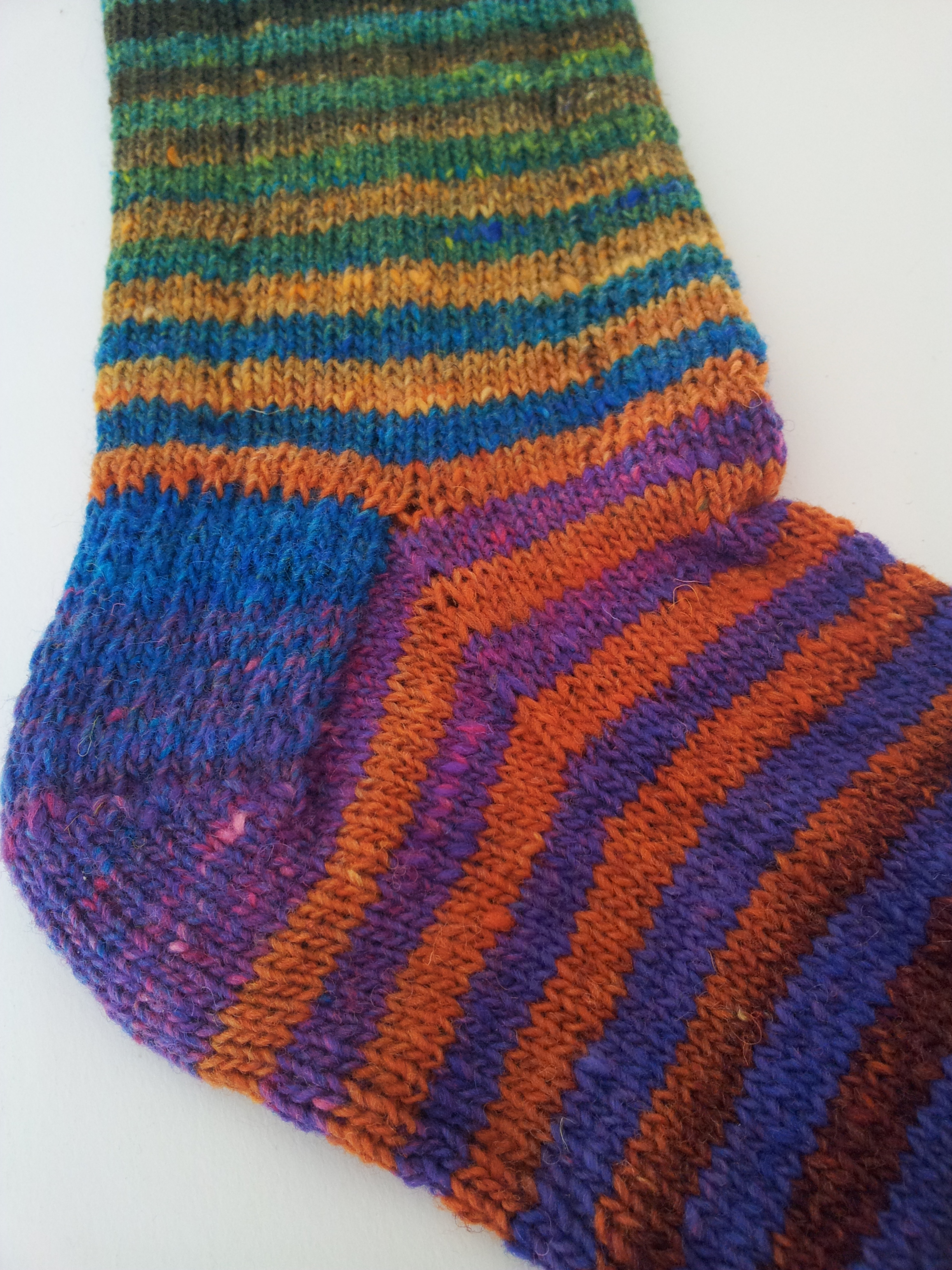 Stripey Socks in Progress