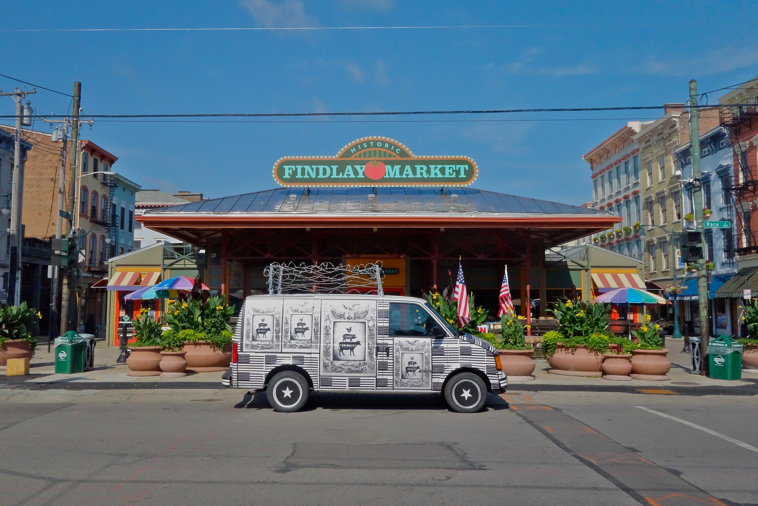 THE INTERNATIONAL FREEDOM CENTER DELIVERING THE EMANCIPATION PROCLAMATION FOR ALL SLAVE ANIMALS TO THE MEAT MARKETS OF HISTORIC FINDLAY MARKET