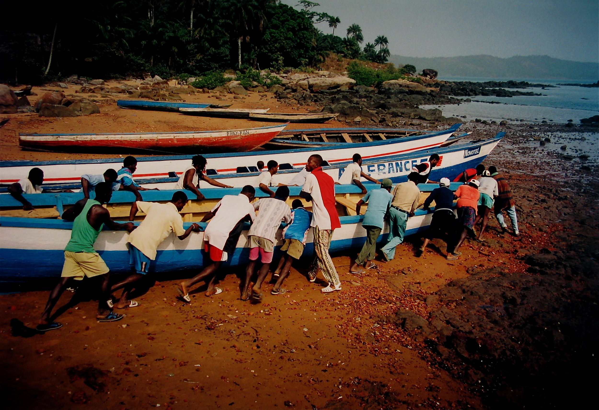 INITIATION OF A NEW HANDMADE BOAT, GUINEA