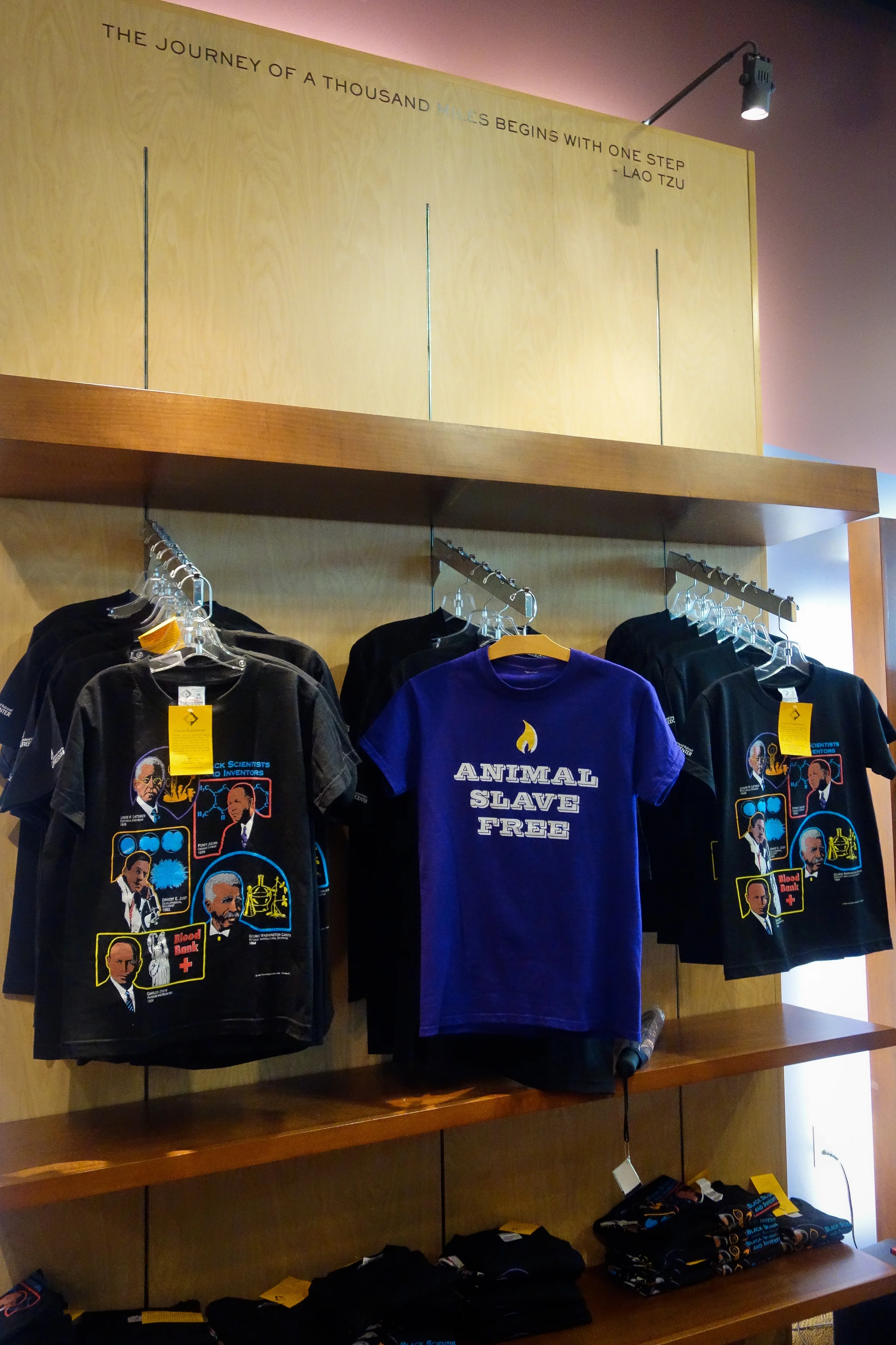 THE INTERNATIONAL FREEDOM CENTER MUSEUM SHOP 2013 / A JOURNEY OF A THOUSAND MILES BEGINS WITH ONE STEP