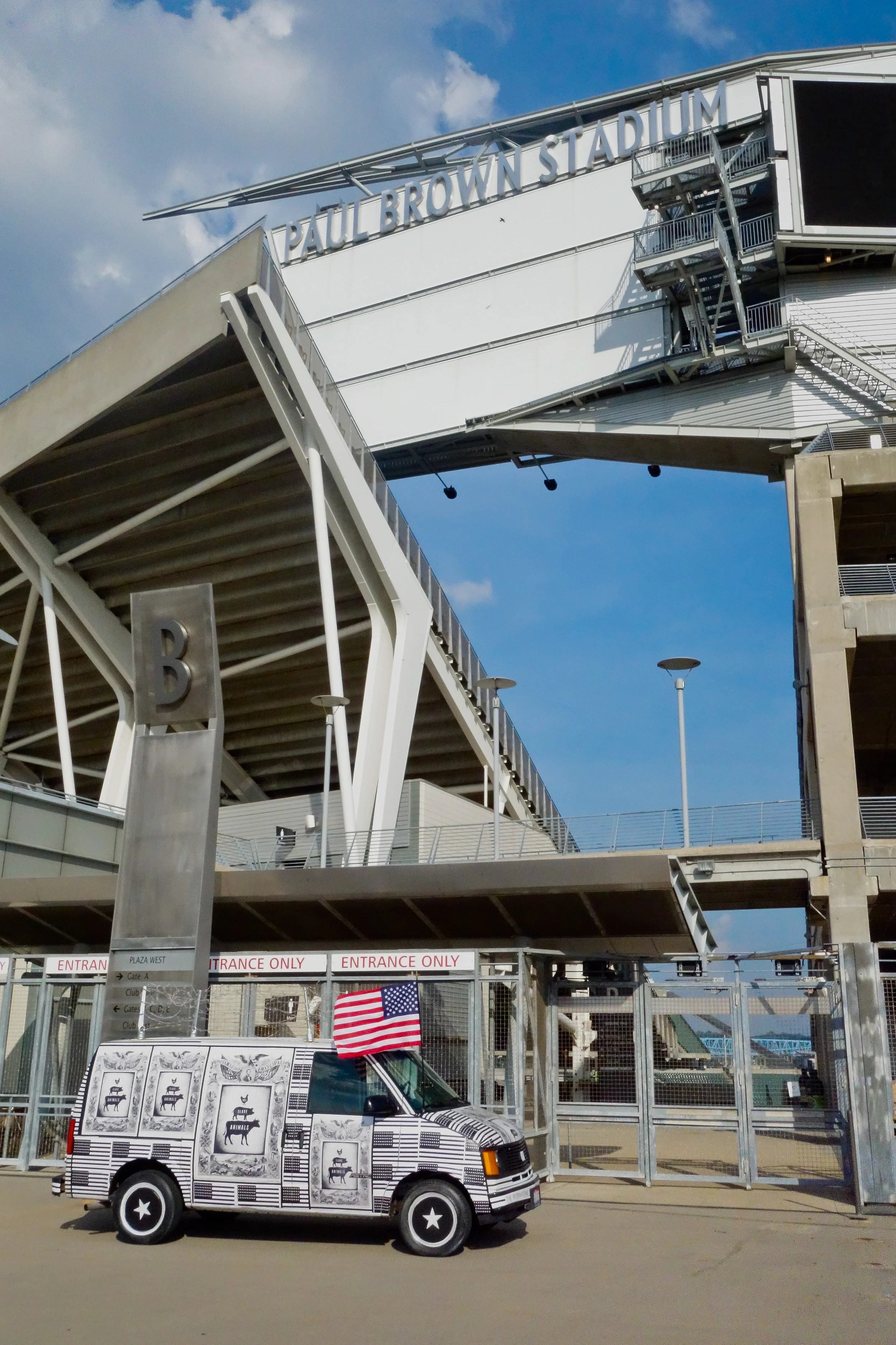 THE EMANCIPATION PROCLAMATION FOR ALL SLAVE ANIMALS TAILGATING IN FRONT OF THE PAUL BROWN STADIUM