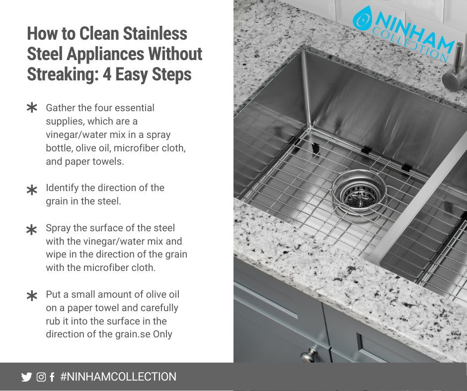 How to Clean Stainless Steel Appliances Without Streaking: 4 Easy Steps