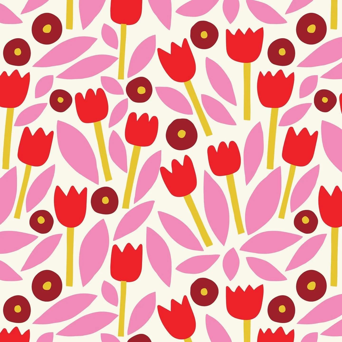 Sometimes just for fun I like to see how quickly I can make a repeat pattern. After working in illustrator for over 12 years, sometimes it seems like my hands just make simple patterns like this in a quick zip zip wooosh couple seconds! (In reality, 