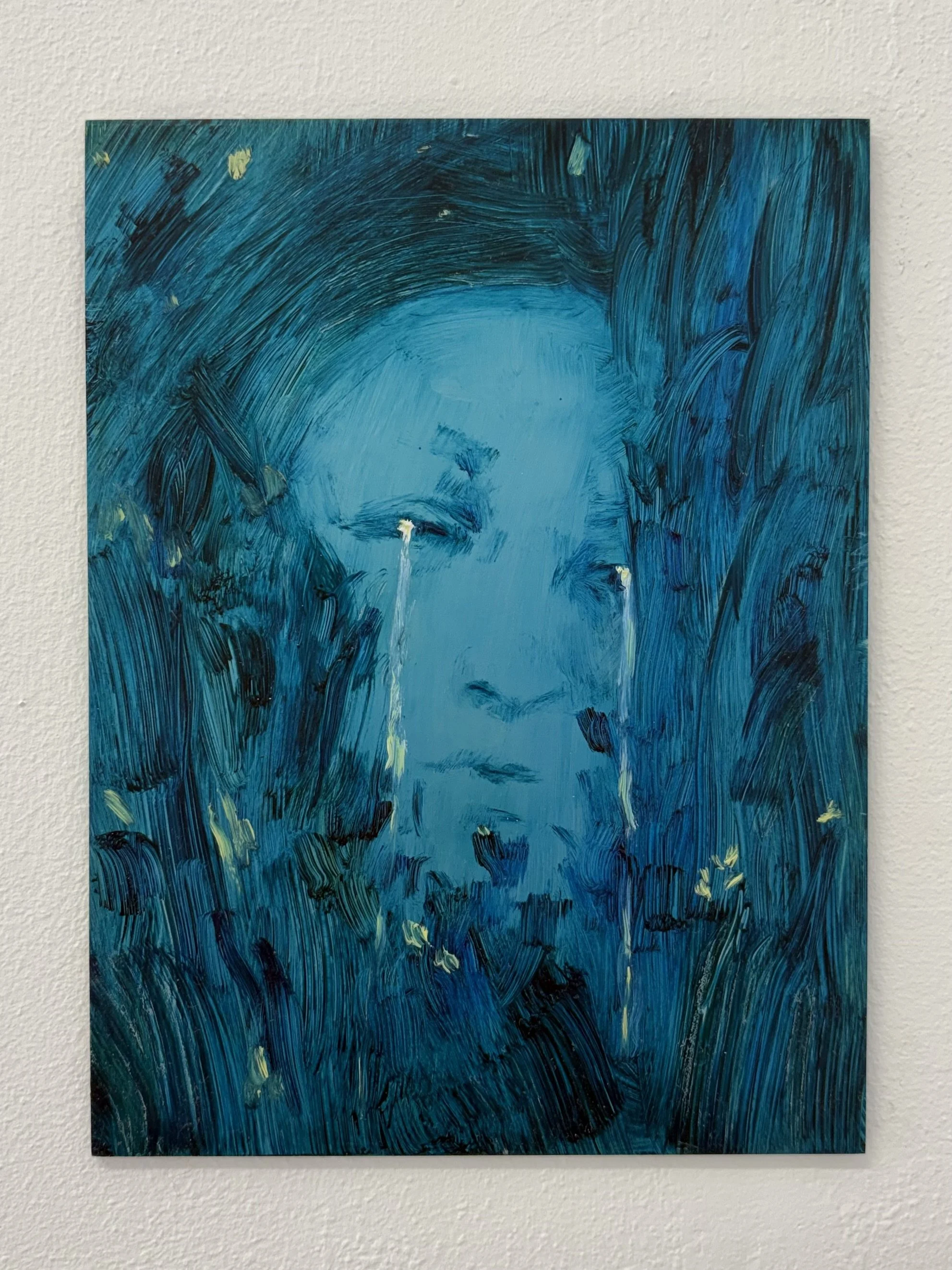 Moonlight, 20 x 15cm, oil on aluminum