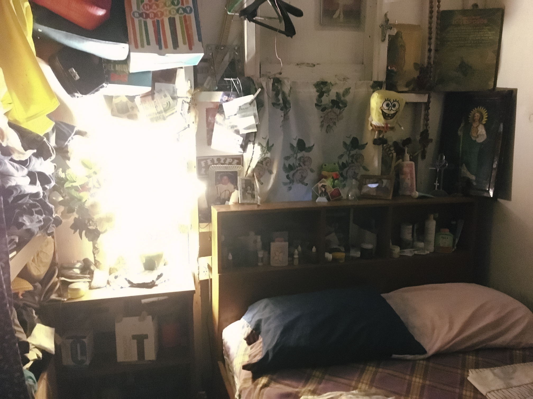 View of where I slept on Saturday night. This is my aunt Mina's room. March 11, 2017