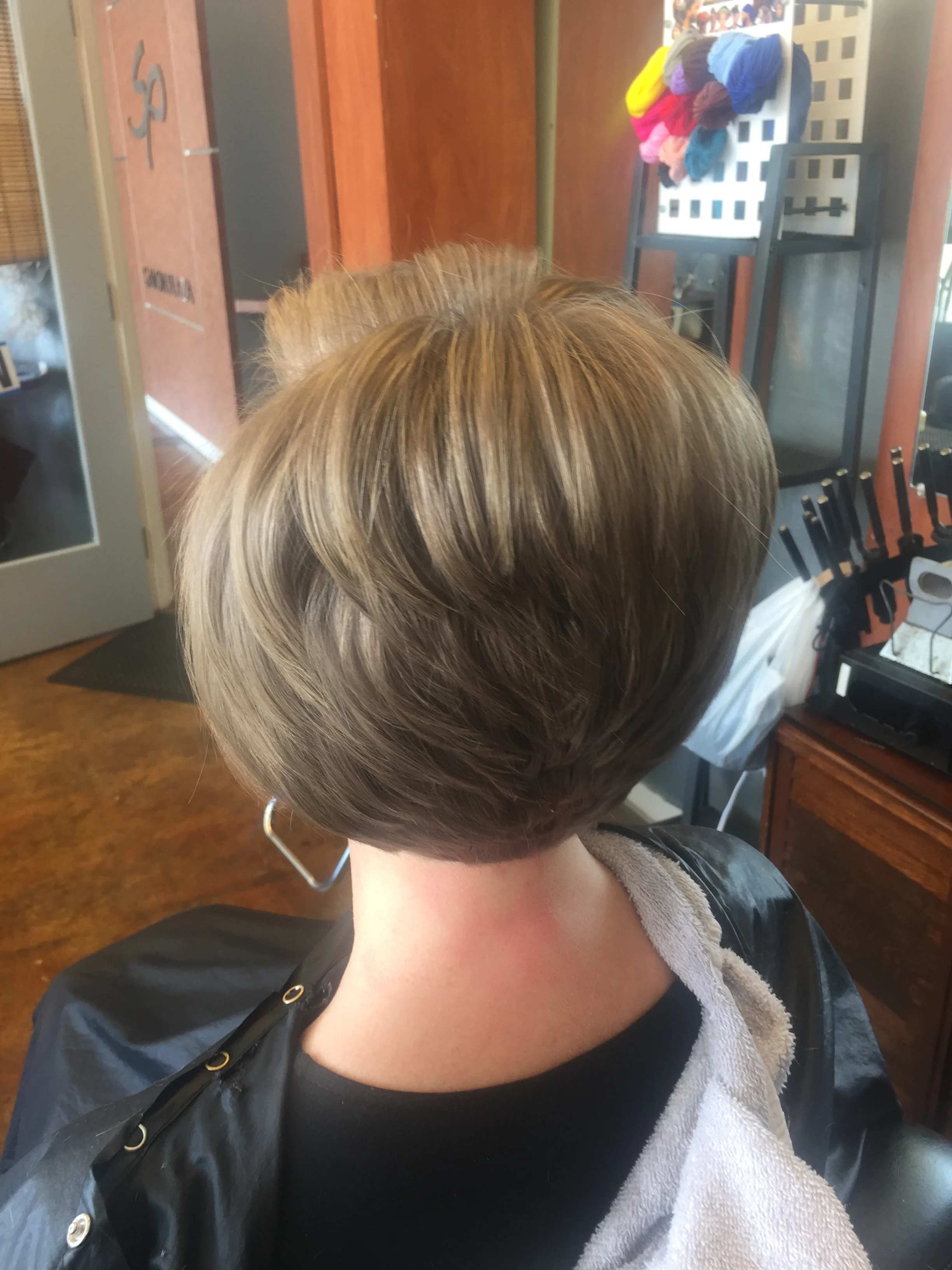  AFTER: Cut, color &amp; flat iron 