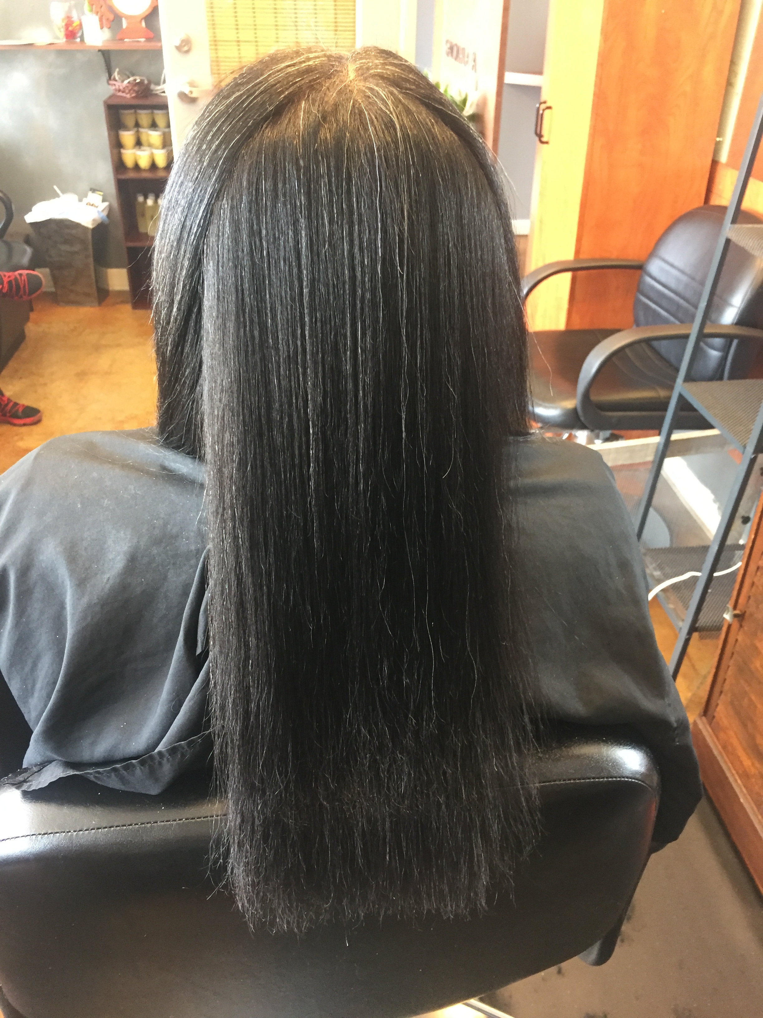  AFTER: Effect of blow and dry on natural hair  