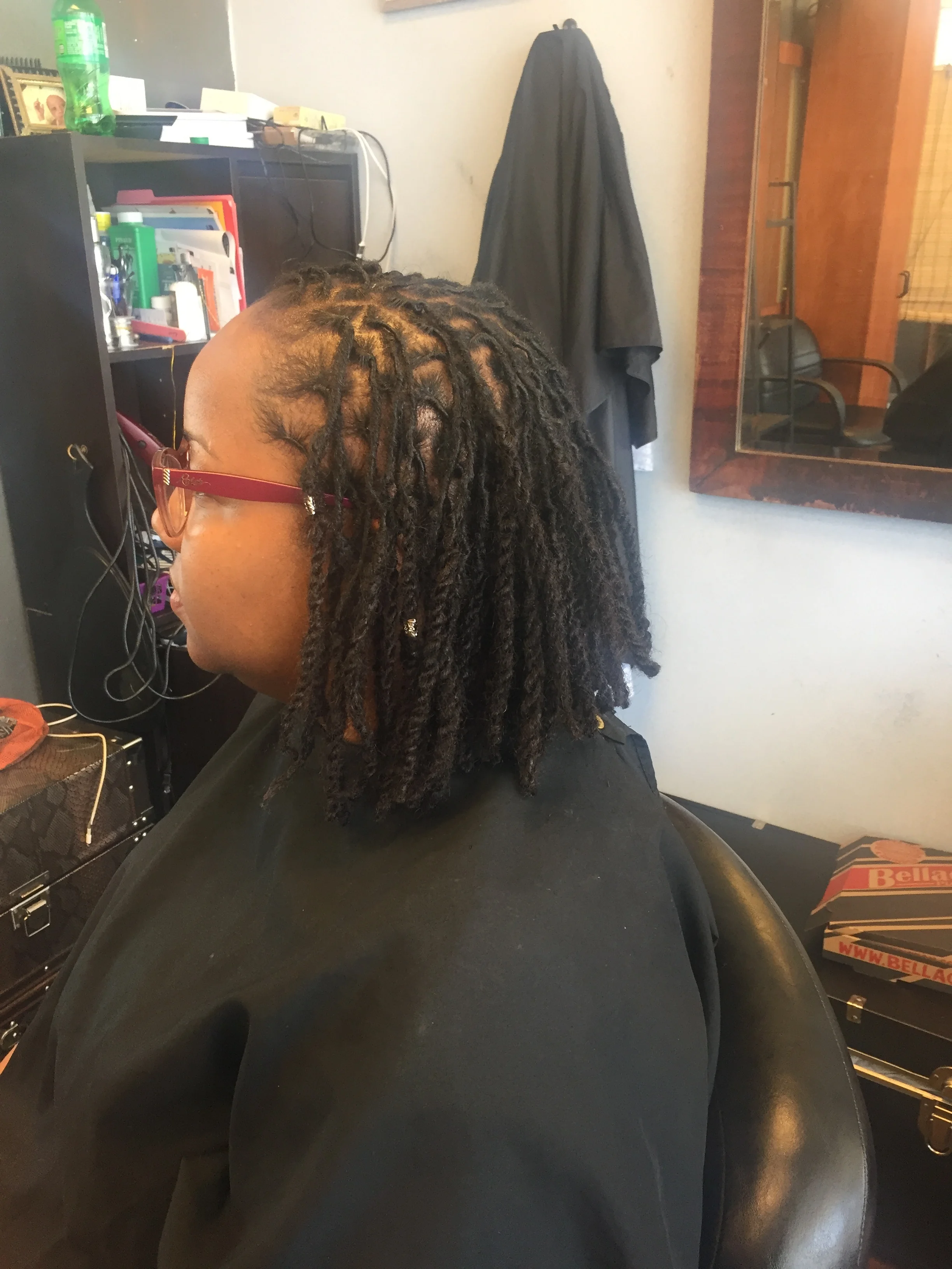  Loc retwist &amp; bob cut 