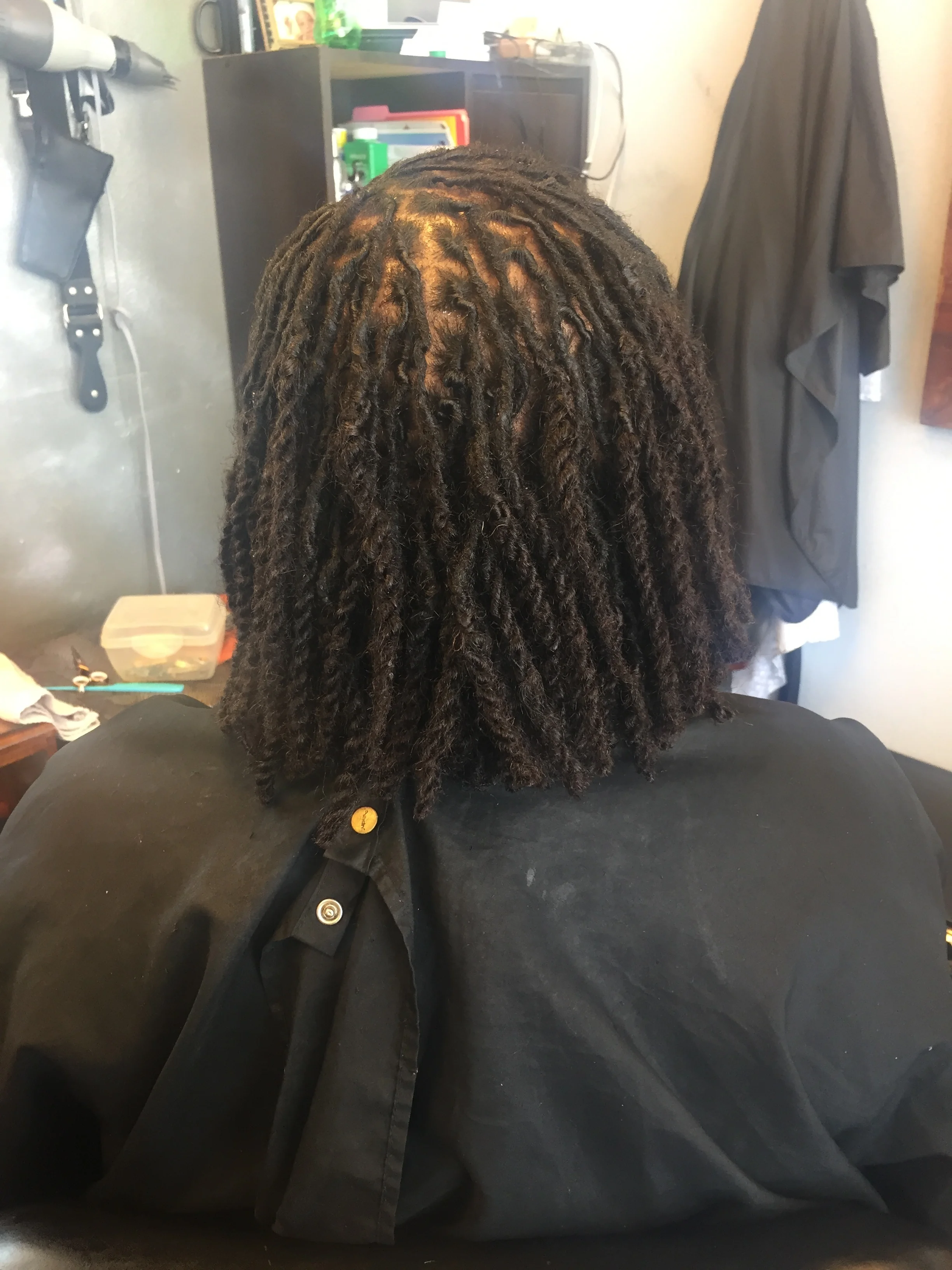  Loc retwist &amp; bob cut 