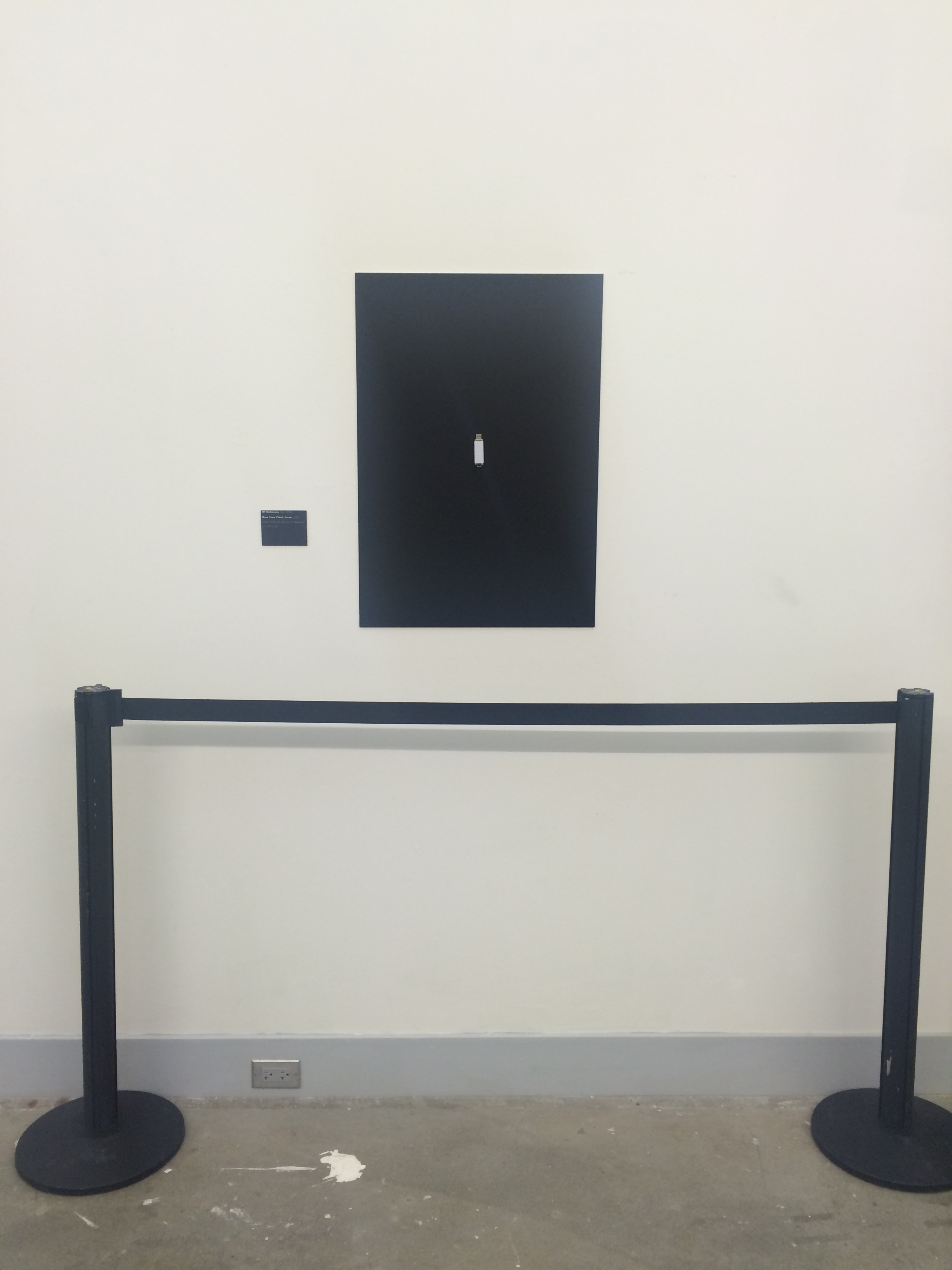 Mona Lisa Flash Drive acrylic and flash drive on Masonite (2015)