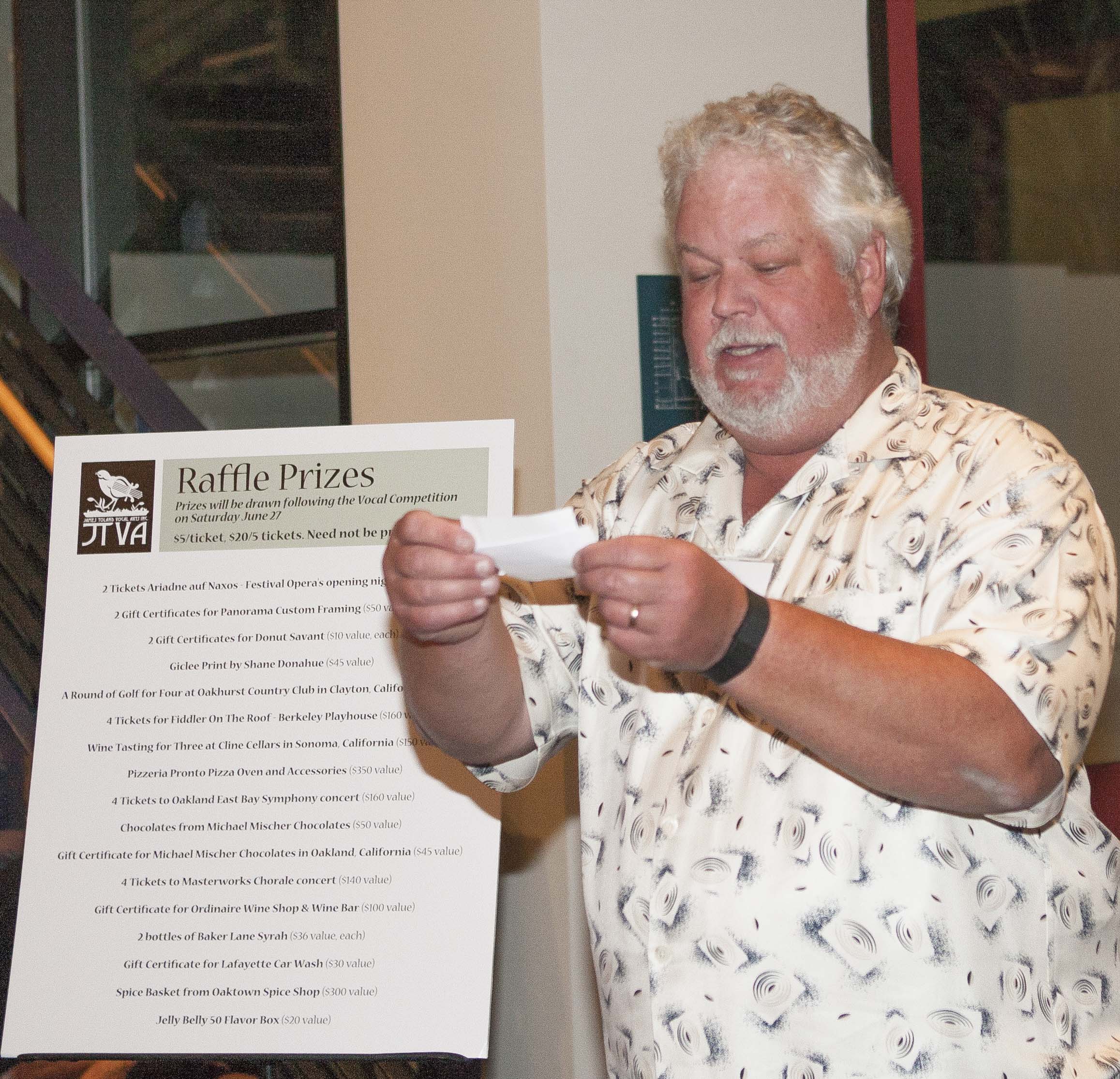 JTVA BOARD CHAIRMAN PAUL STARRS ANNOUNCES THE RAFFLE WINNERS!