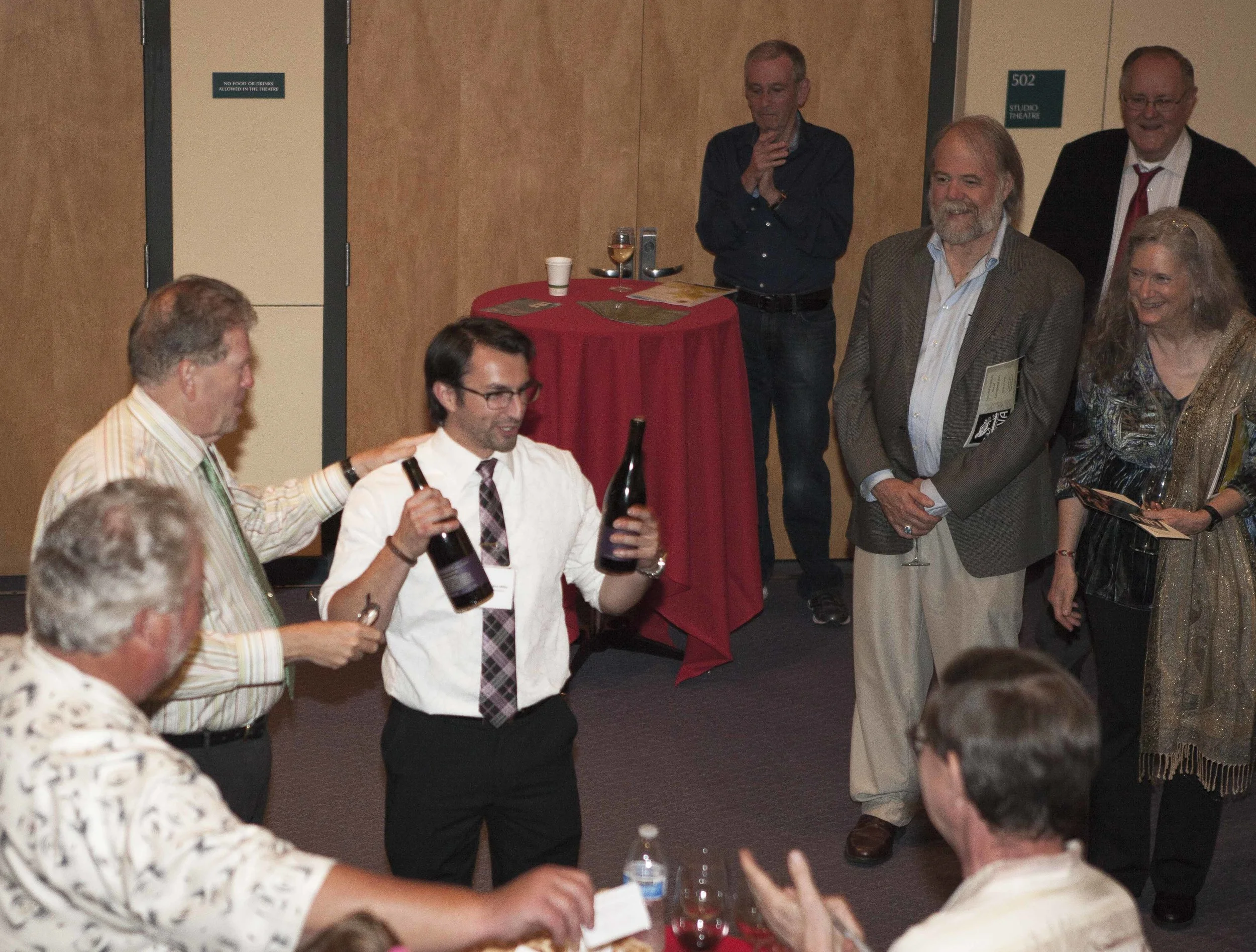 STEFAN MILLER WINS TWO BOTTLES OF WINE IN THE JTVA RAFFLE!