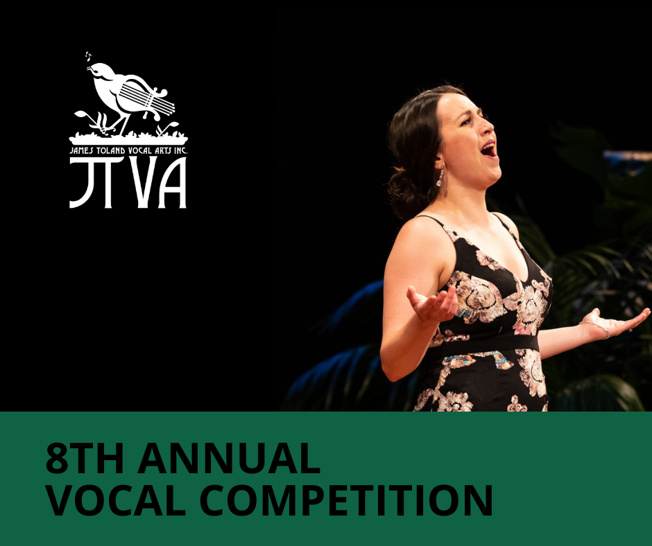      

 
    James Toland Vocal Arts Competition to be Held Virtually in 2021   JTVA continues to support vocal artists during pandemic  James Toland Vocal Arts (JTVA) announced that it will host a virtual competition this year due to ongoing communi