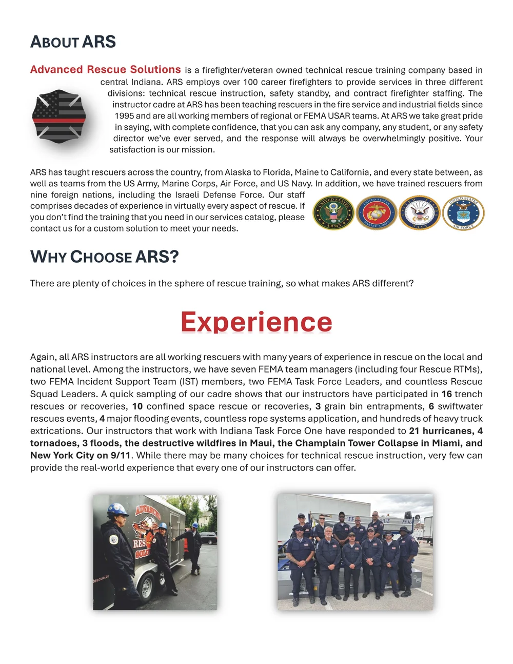 Rescue Catalog — Advanced Rescue Solutions