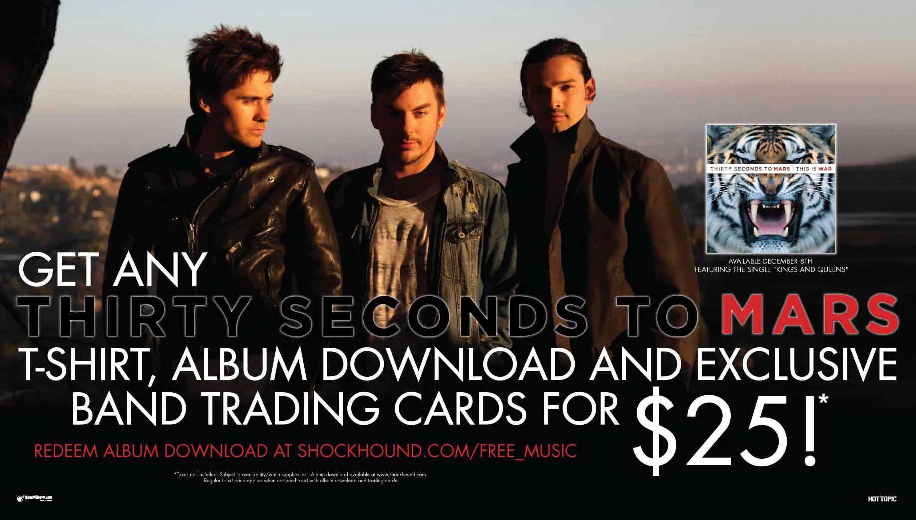 Thirty Seconds to Mars Bundle Sign