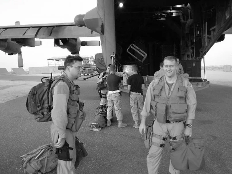 After a mission, OIF, 2004