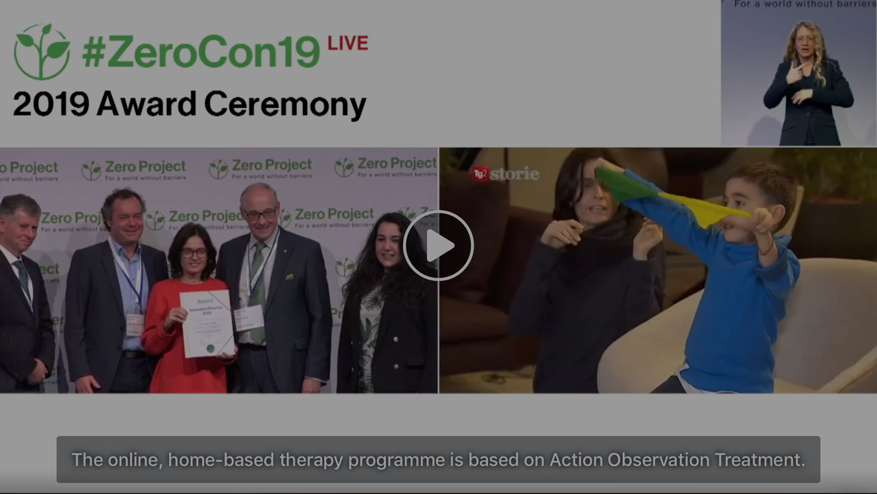 MIRRORABLE AT THE AWARD CEREMONY OF UNITED NATIONS IN VIENNA #ZEROCON19