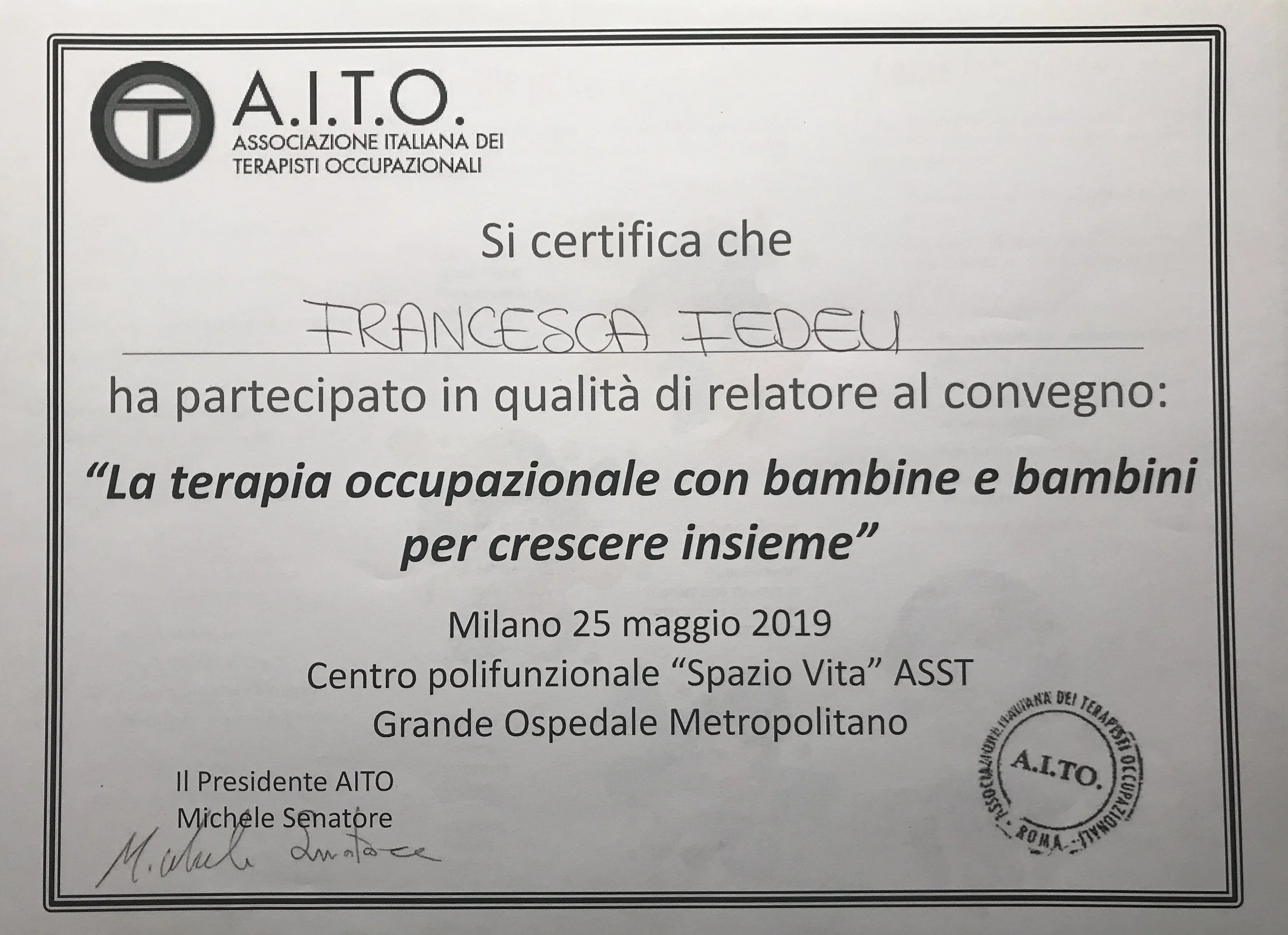 Convegno A.I.T.O