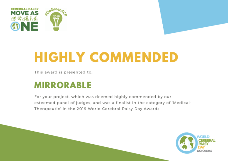 WORLD CEREBRAL PALSY DAY AWARDS: HIGHLY COMMENDED