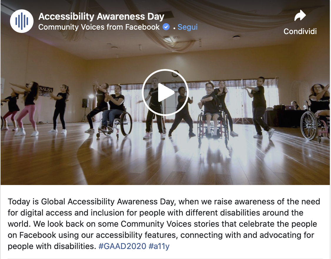 Community Voices from Facebook, Global Accessibility Awareness Day 2020