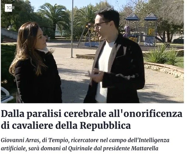 Dalla paralisi cerebrale all'onorificenza di cavaliere della Repubblica