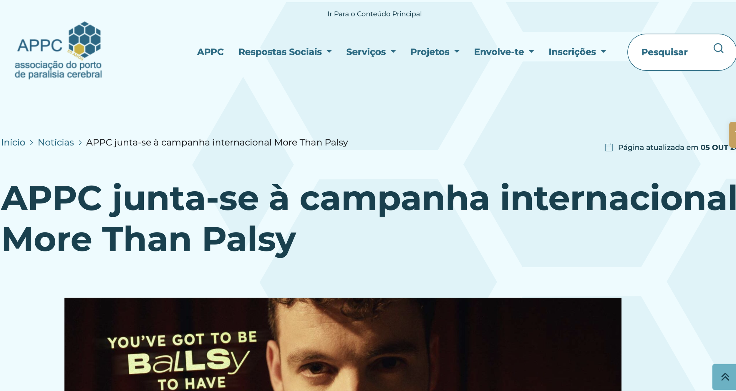APPC junta-se à campanha internacional More Than Palsy