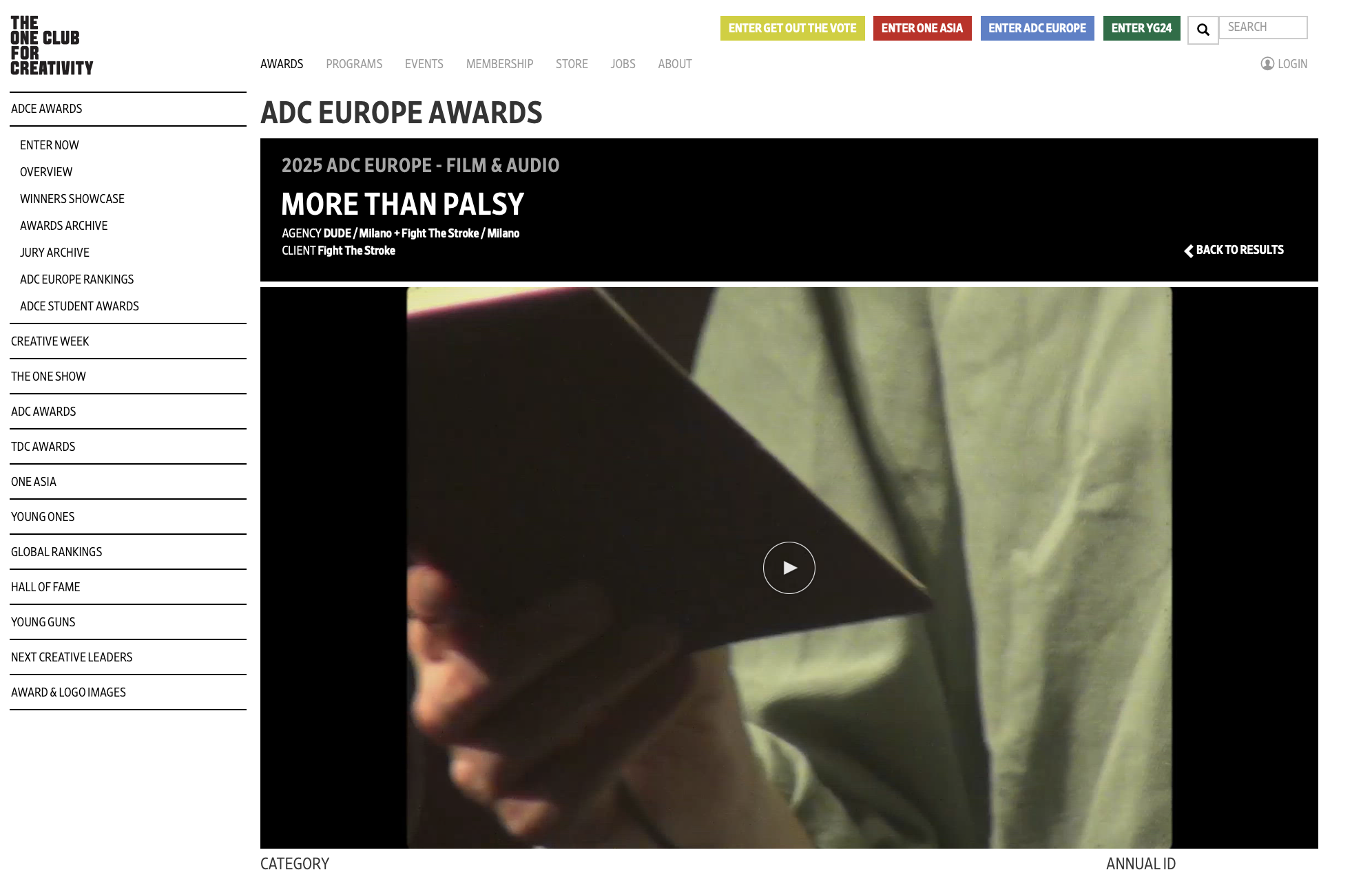 More Than Palsy - European Award