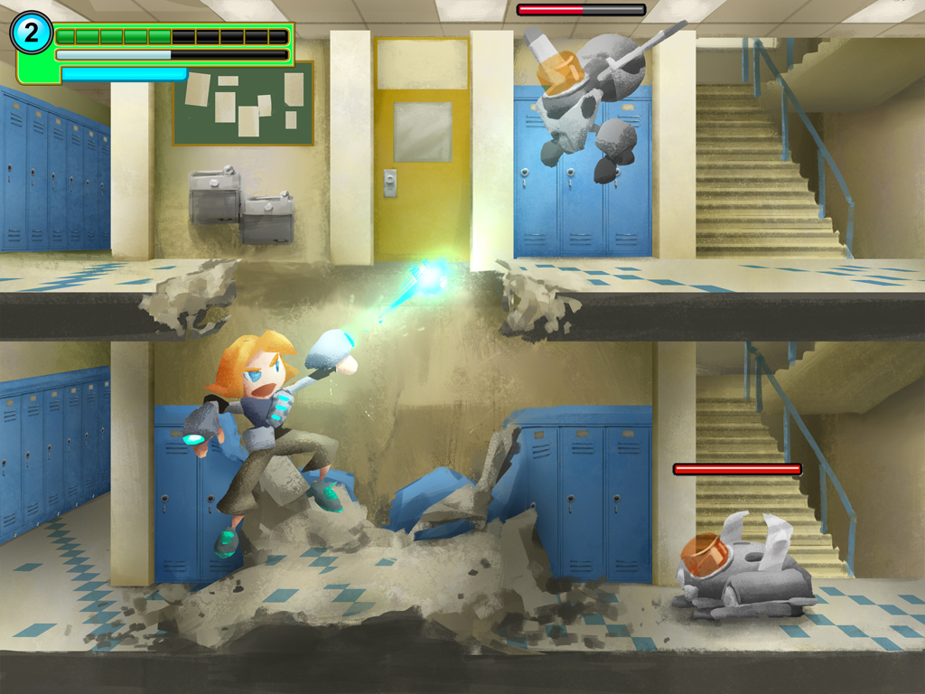Early gameplay mockup for The Ables Freeport High.