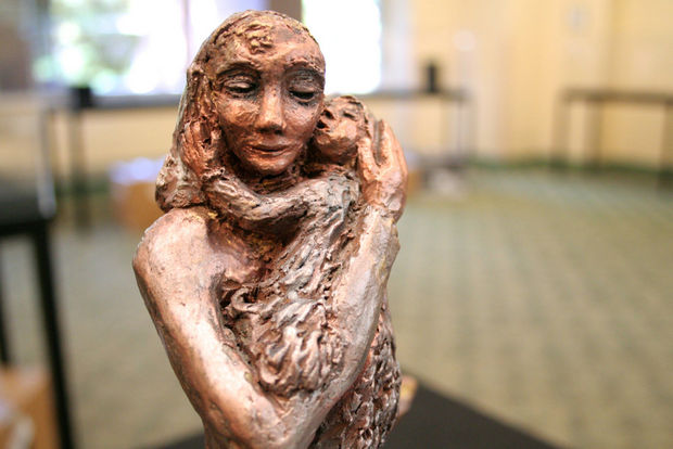 Diana Lubarsky's Diaspora I , on exhibit at the Pacific University library in Forest Grove, Oregon during the months of September and October 2014.