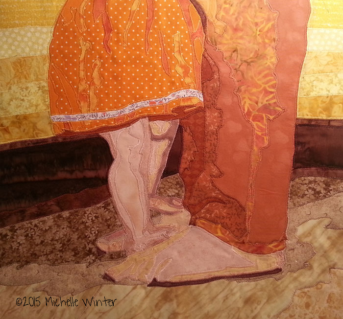The quilt before adding text.