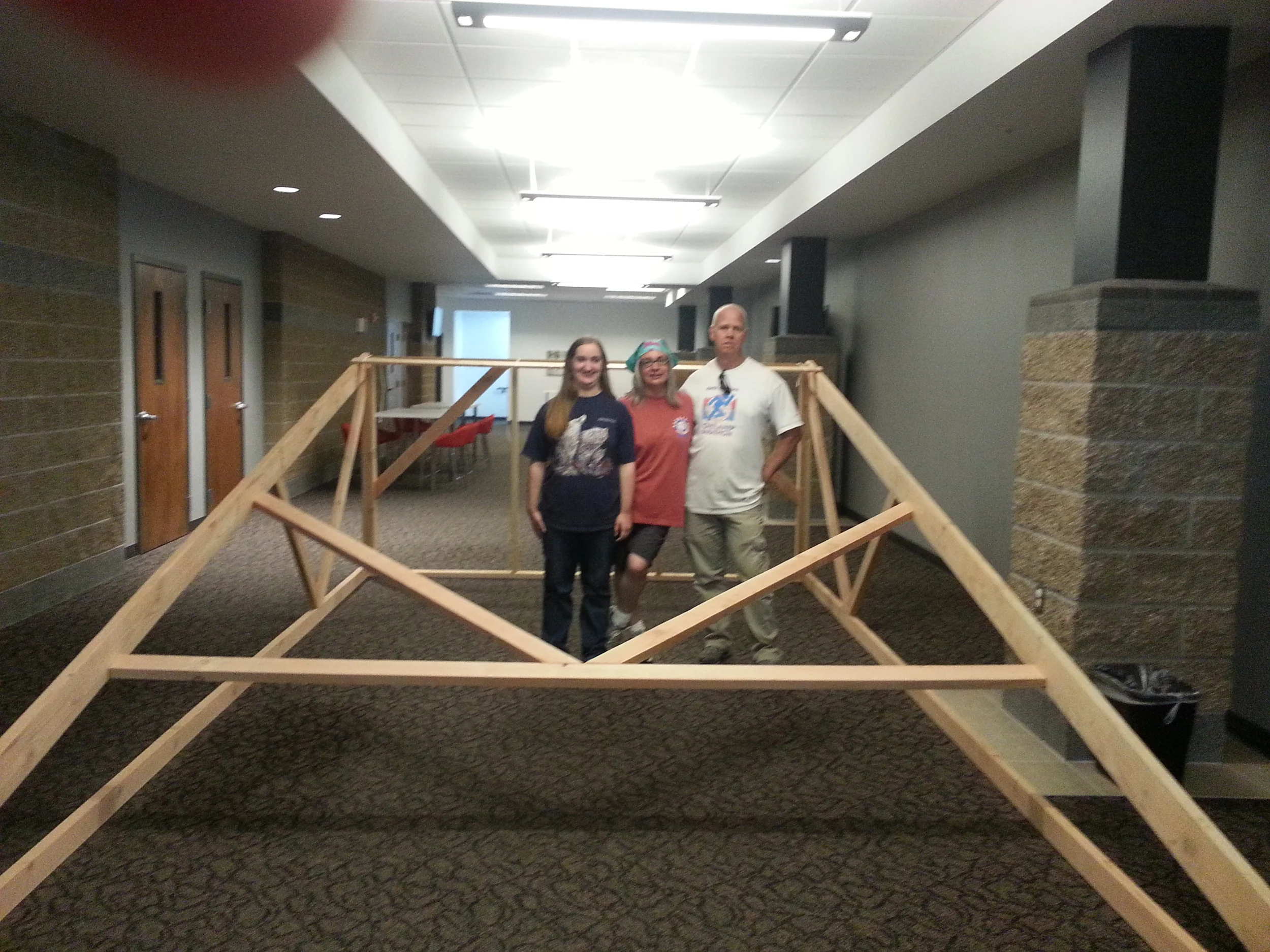 Loom #3 in the hallway.
