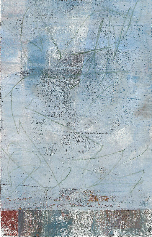 Art Prayer The Sky Michelle Winter Monoprint