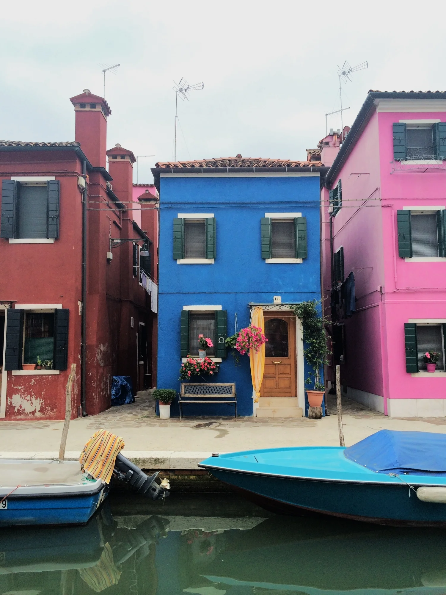 The doors of Burano, Venice in Italy