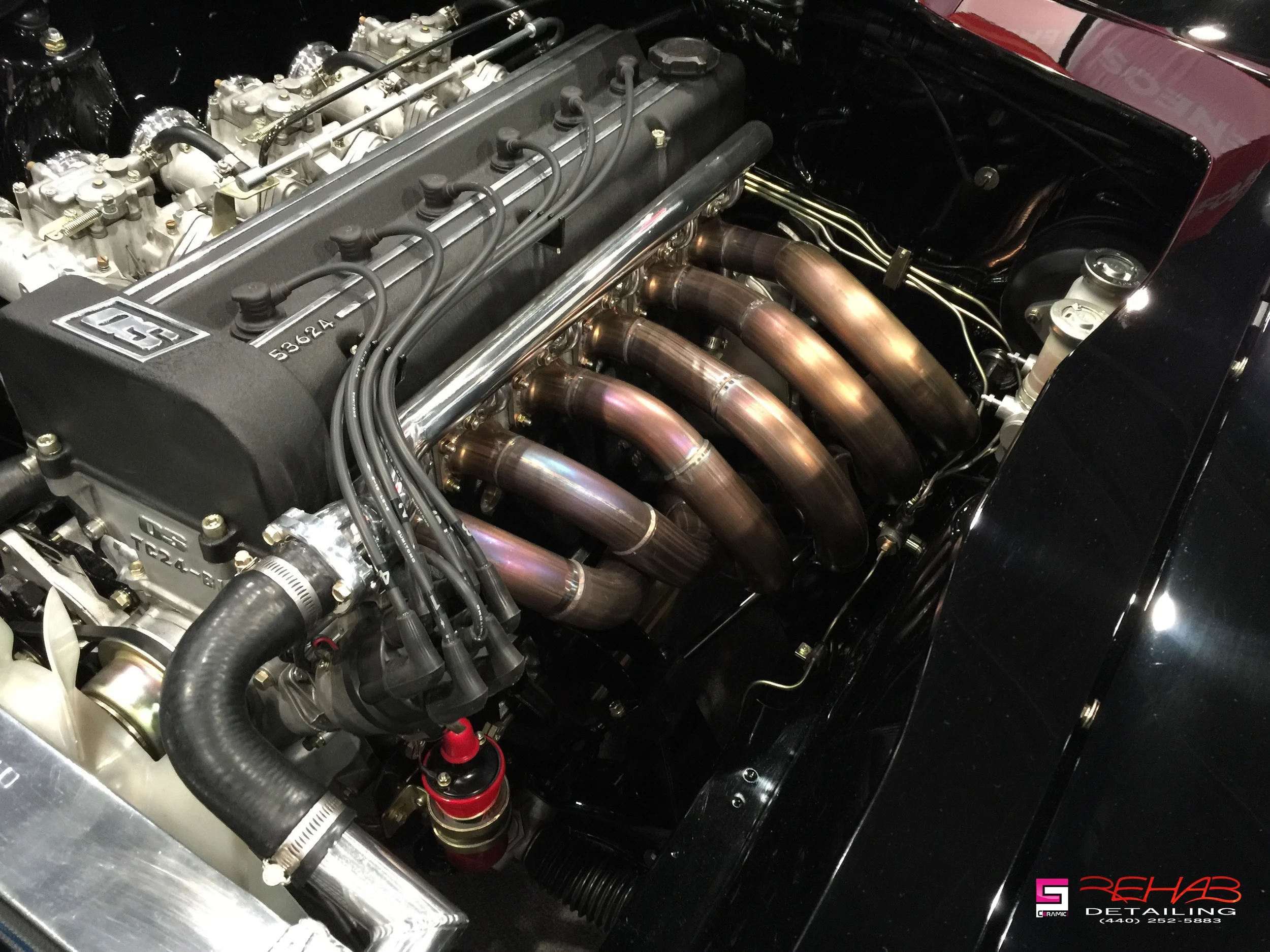 Datsun 240Z perfection. triple carburetors, inline 6th equal length headers that are a work of art.