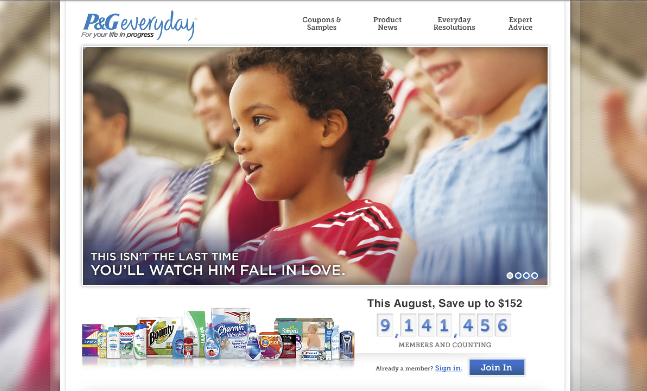 Rebranding a Fortune 20 company like P&G was a meticulous process that re-identified the consumer and the development of content pertinent to them.