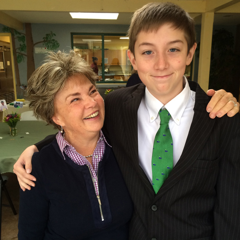 World champion school secretary and black-belt shoe collector, Mrs. Loster.