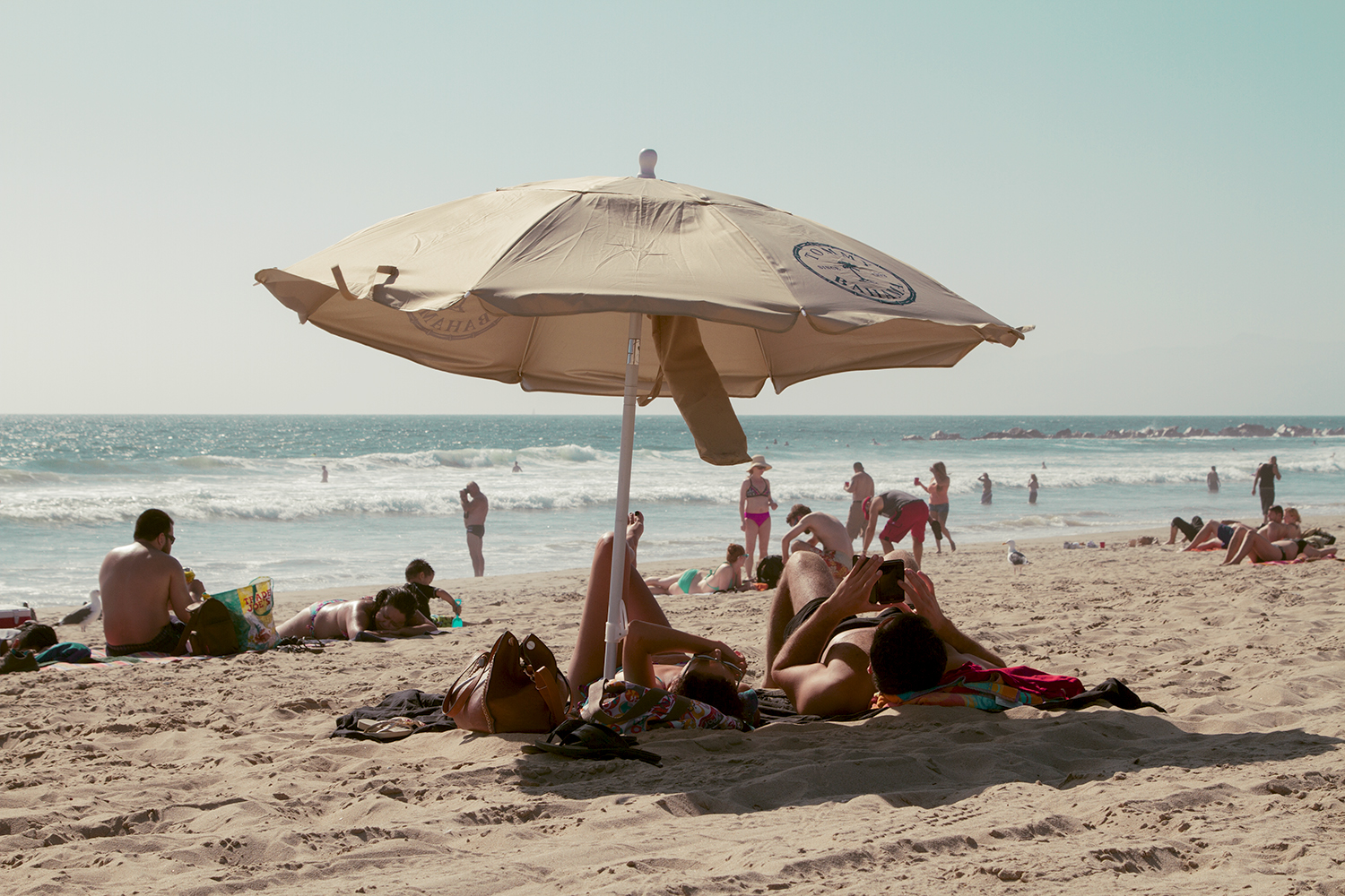 02.09.2014 A couple hanging out at Venice Beach today.