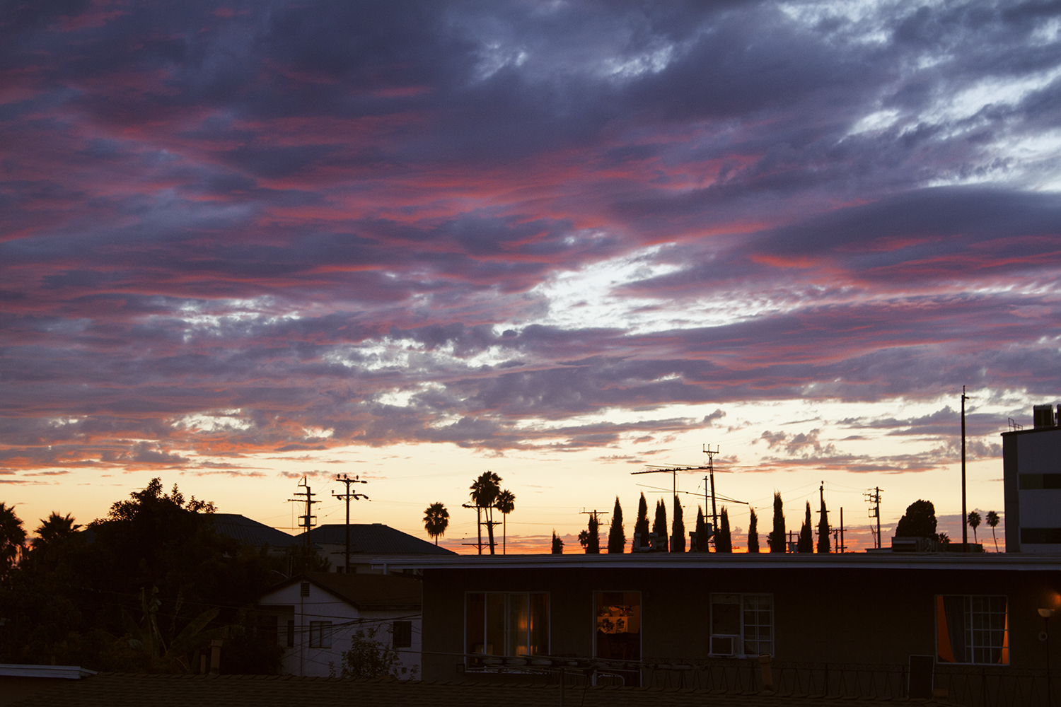 06.09.2014 Cali Sunsets. Taken from Tahl's balcony.