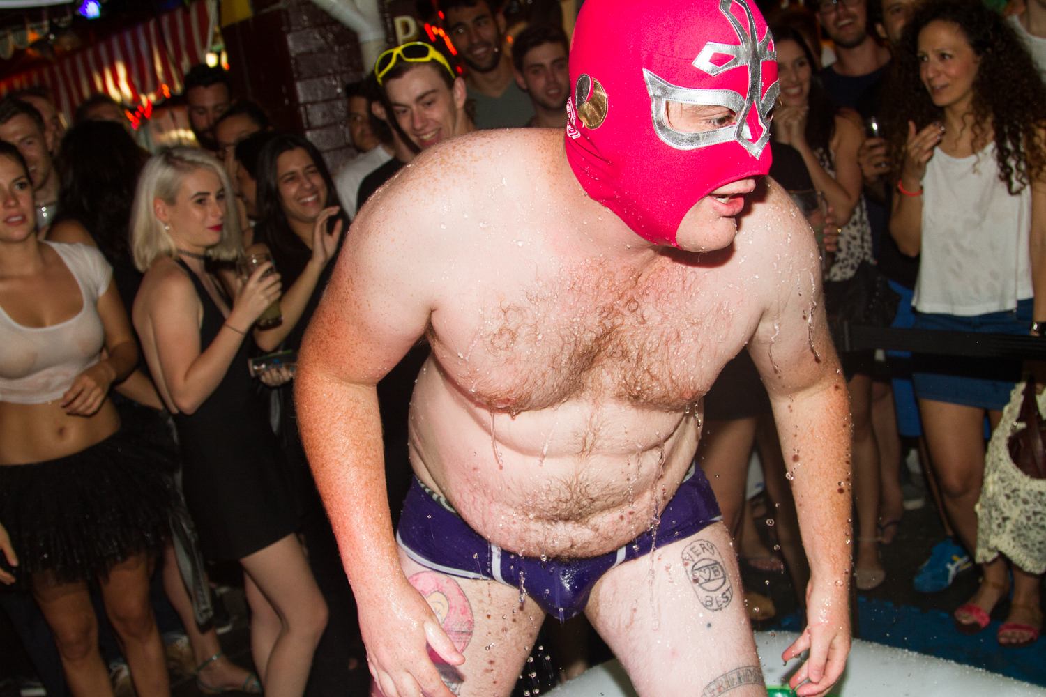 21.11.2014 Shot the first annual jelly wrestling championship at the Oxford Tavern. Wow. More pics from this up on www.hobogestapo.com.